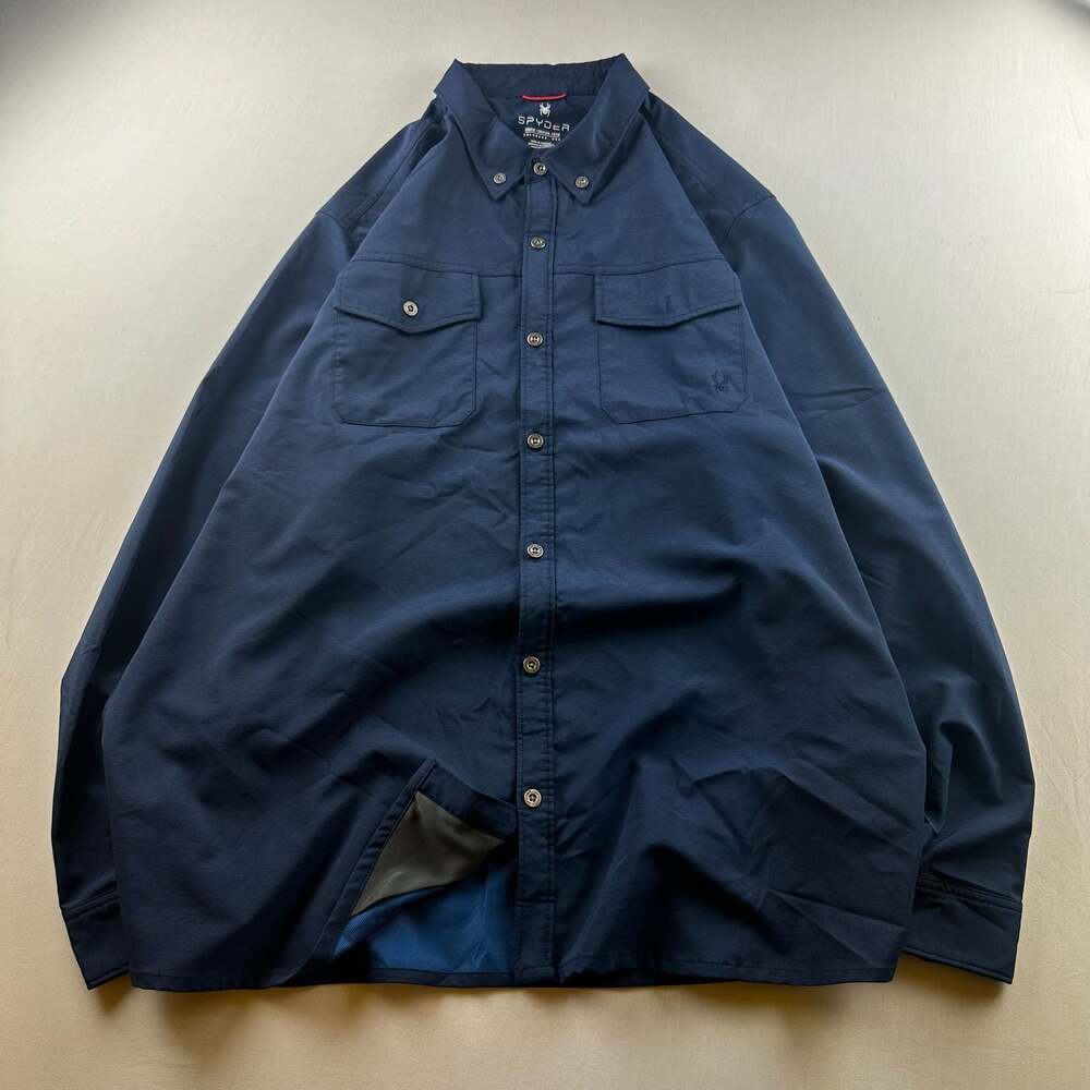 Spyder Men's Long Sleeve Performance Tech Button Down Shirt